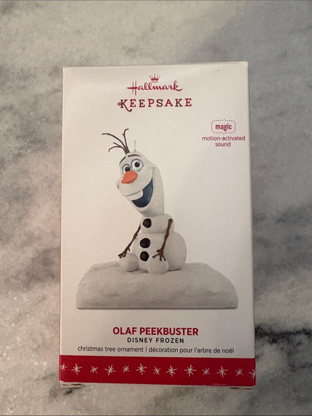 2016 Hallmark Keepsake Olaf Ornament — White, Orange, Black